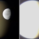 Illustration for article titled NASA caught Photoshopping an image of Saturns moons. What were they trying to hide?